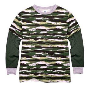 HighFive Crew Stripe & Jasper Layer Tee Boys Size 10 (8181)